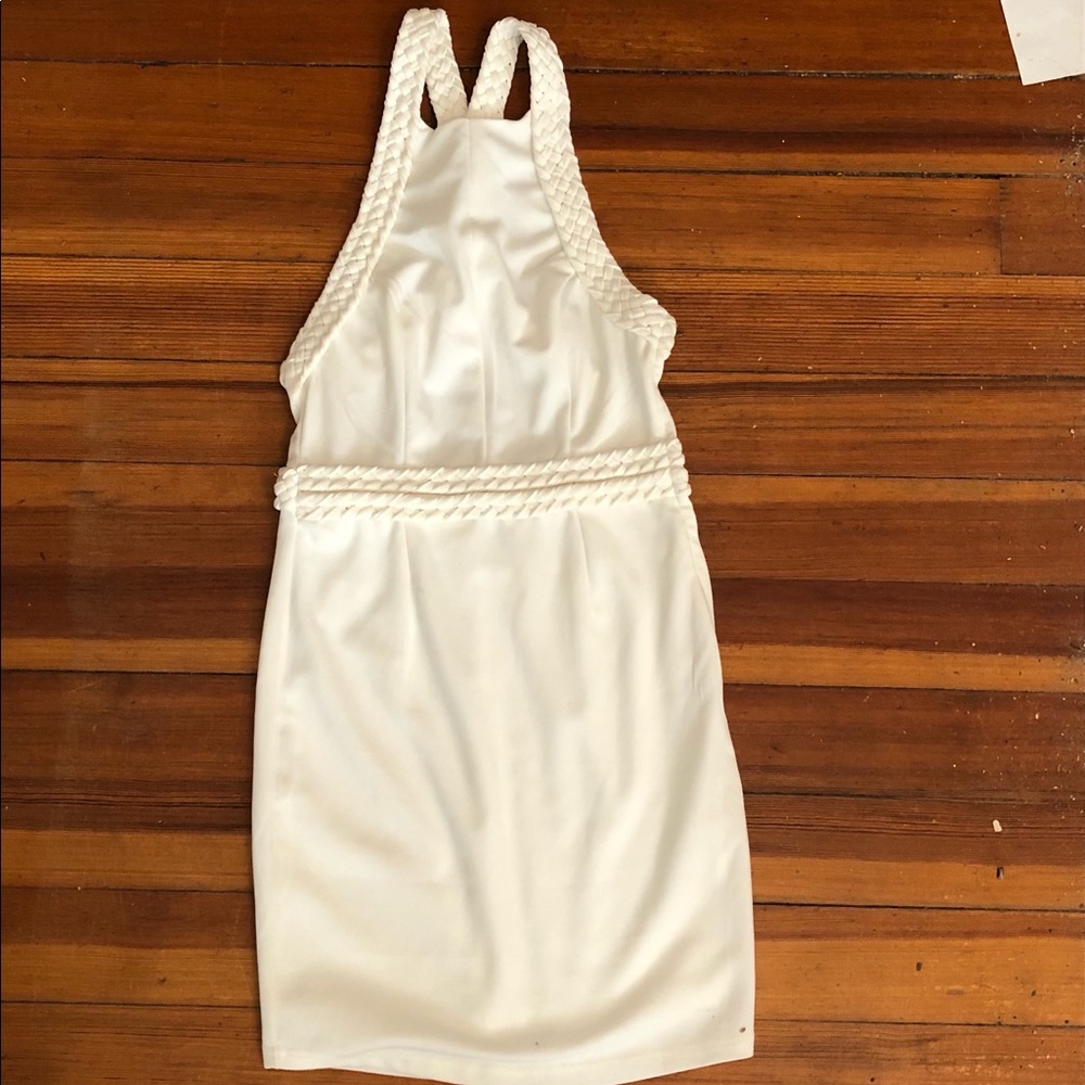Vintage white halter mini dress Angel Bibi